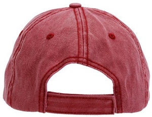 Wine Pigment Dyed Twill Cap